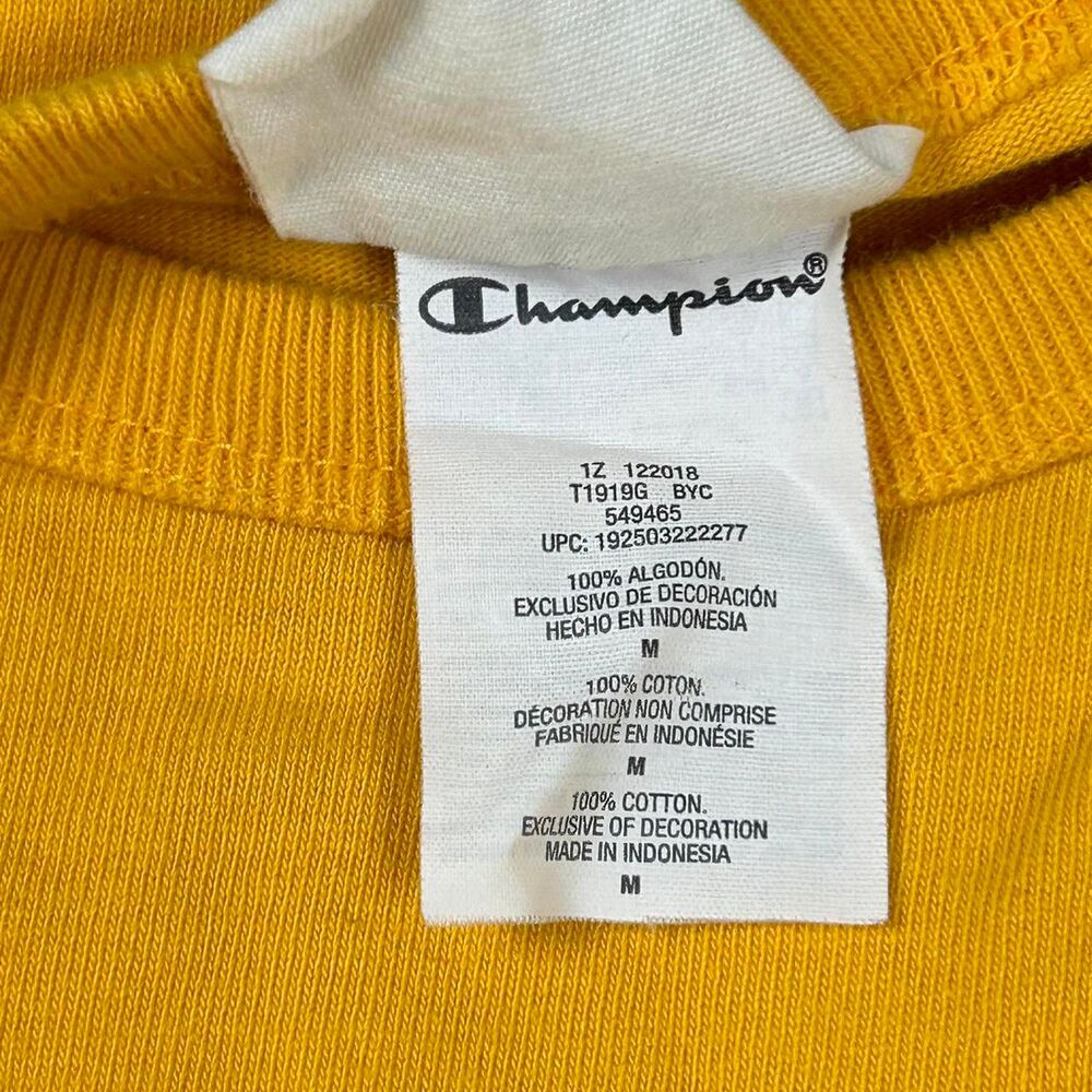 Champion Men's Yellow T-shirt - Picture 5 of 7